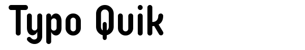 Typo Quik font preview